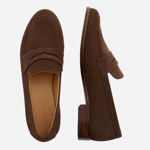 Beckett Simonon Brown Suede Penny Loafers